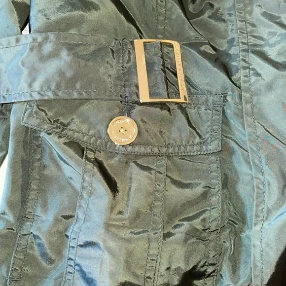 NWOT Women's Green Jones New York Jacket with buckle.  Size Medium. - Picture 4 of 7